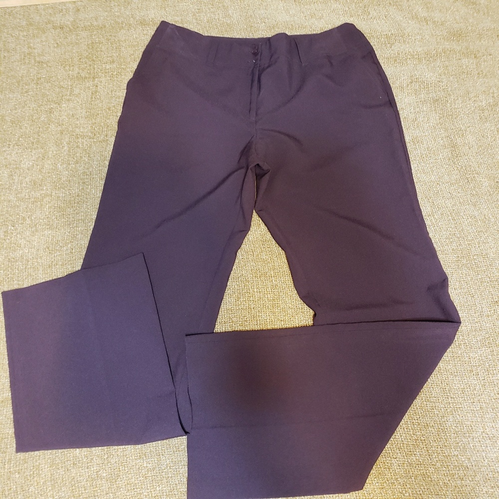 Deep plum colored dress pants